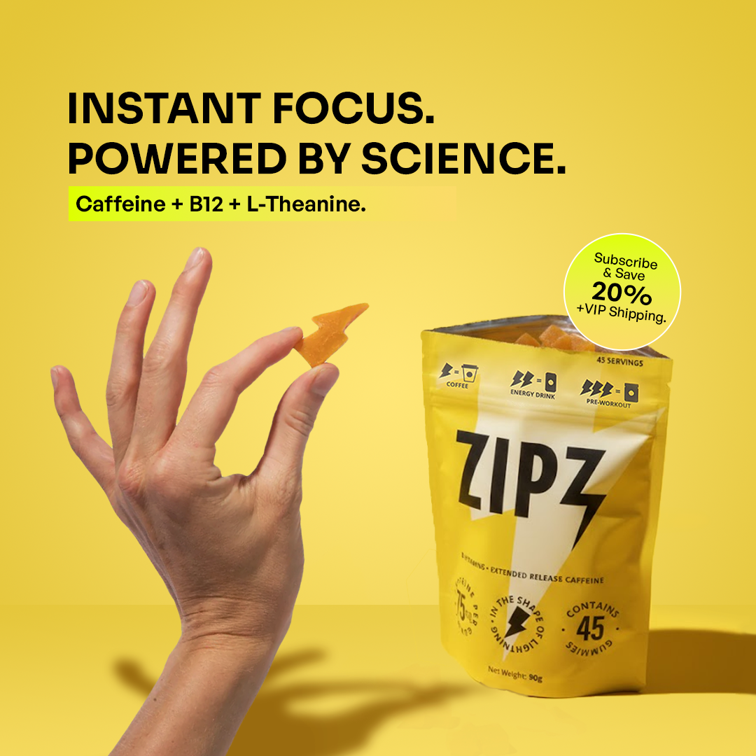 ZIPZ Gummies - Focus in 15 Minutes. Lasts for 6 Hours.